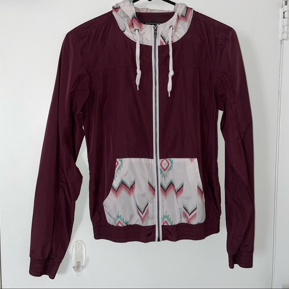 Zumiez: Empyre Burgundy Windbreaker SZ S
